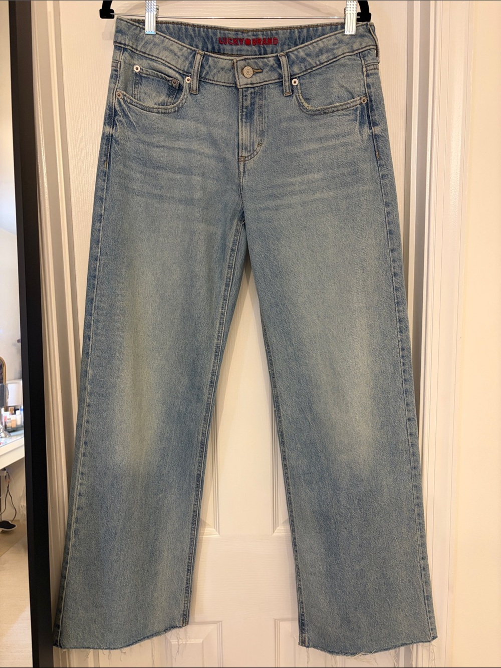 Lucky brand mid rise wide leg jeans